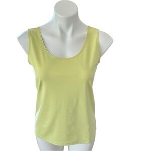 Chico’s Microfiber Contemporary Tank Pale Soft Lime NWT Size 1